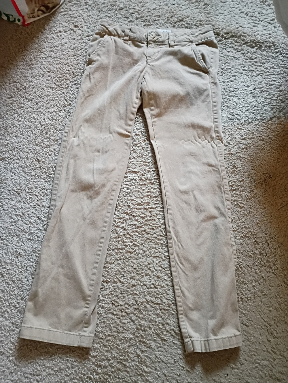Aeropostale Women's Straight Chinos in Cream Tan